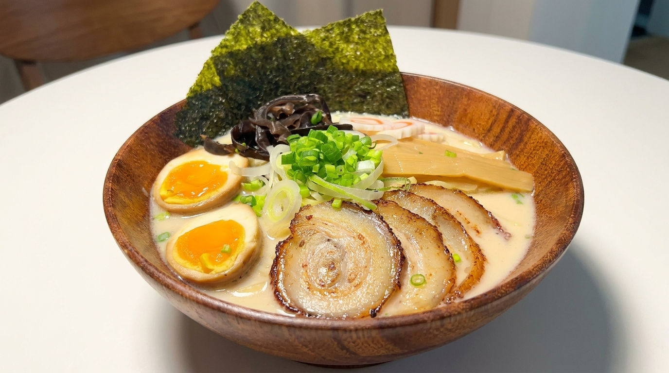 Ramen Tonkotsu Giapponese Ricco e Cremoso