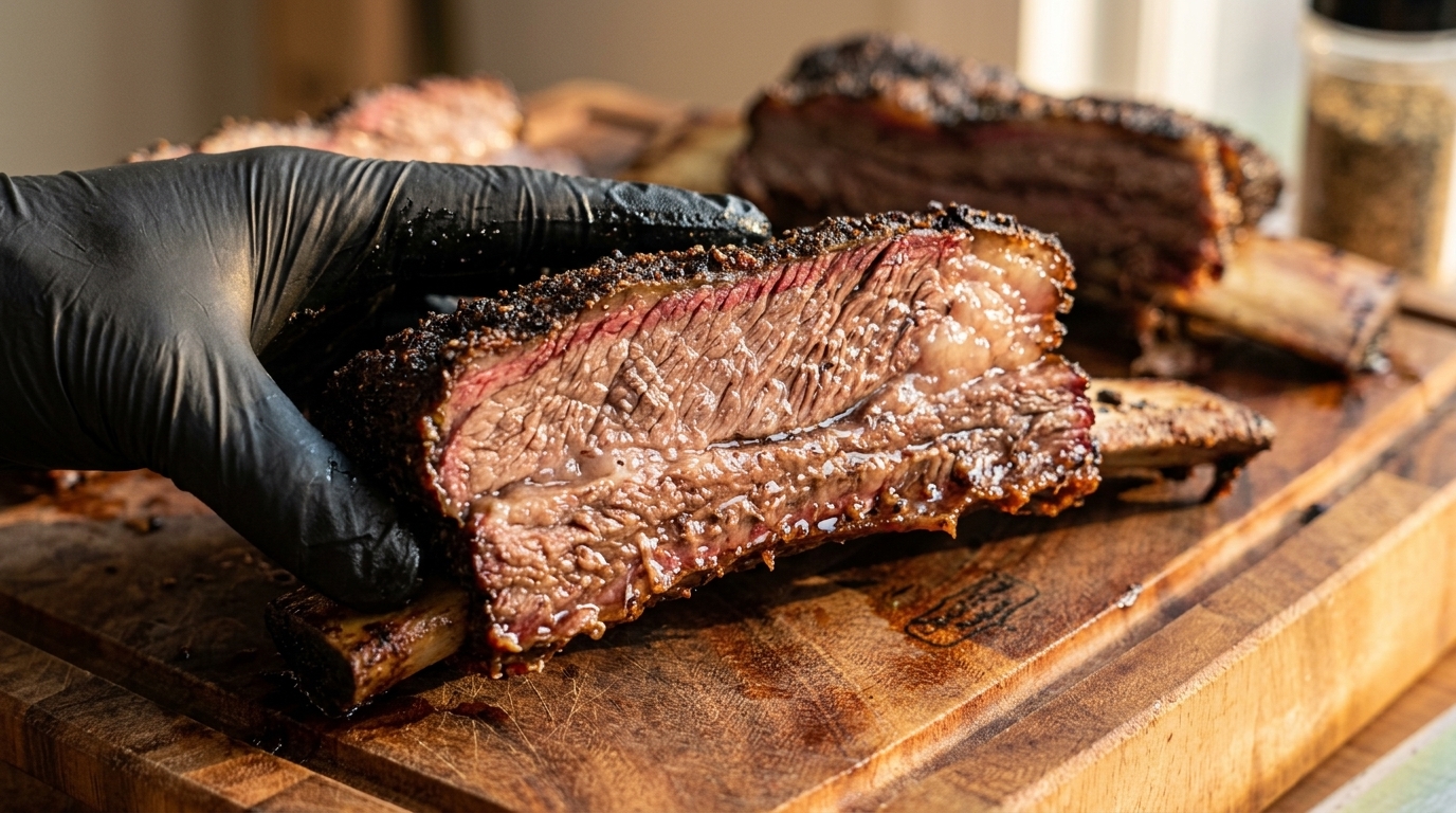 Costine di Manzo Affumicate al Forno con Salsa BBQ Fatta in Casa