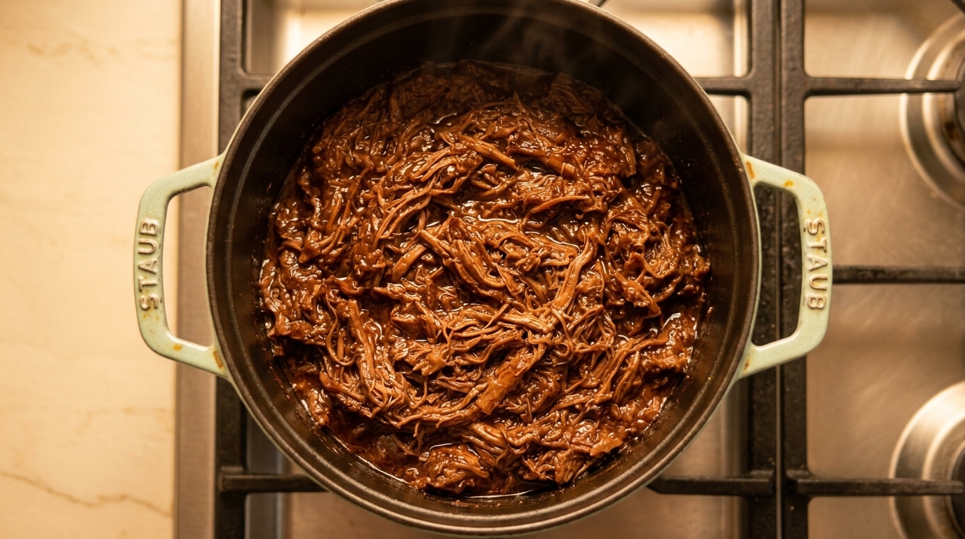 Pulled Beef al Barbecue a Cottura Lenta