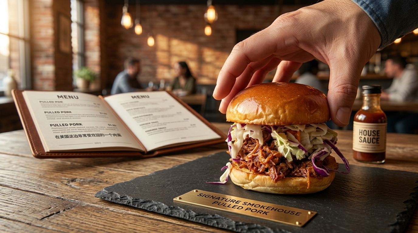 Burger Americano Classico con Pulled Pork