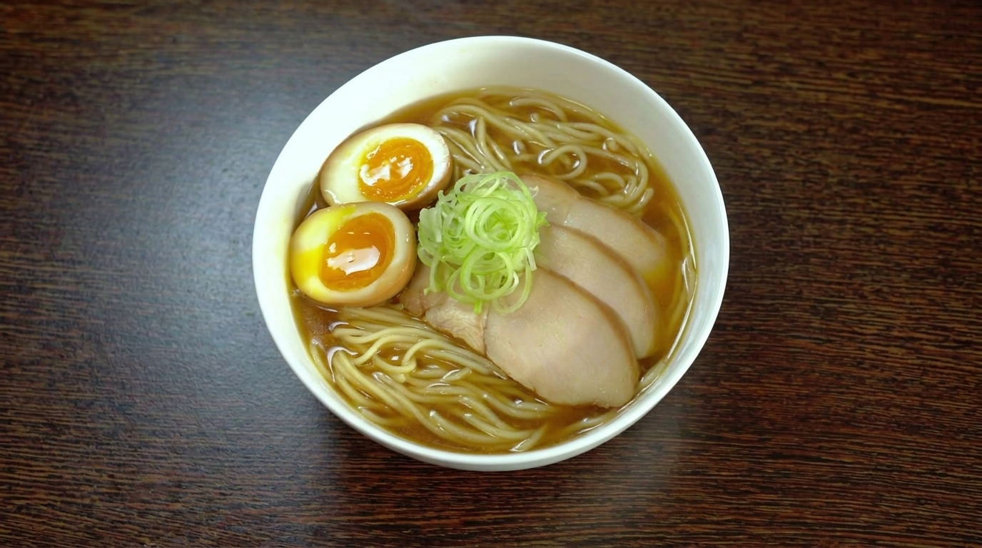 Shoyu Ramen: Ramen in Brodo Limpido di Pollo