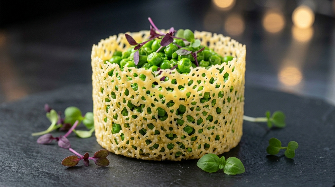 Eleganti Rotoli di Parmigiano Croccanti (Tuiles a Rete)