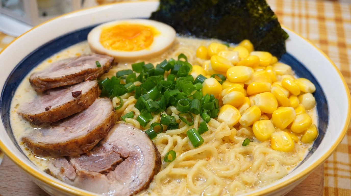 Ramen Tonkotsu Ricco e Cremoso con Chashu Fatto in Casa