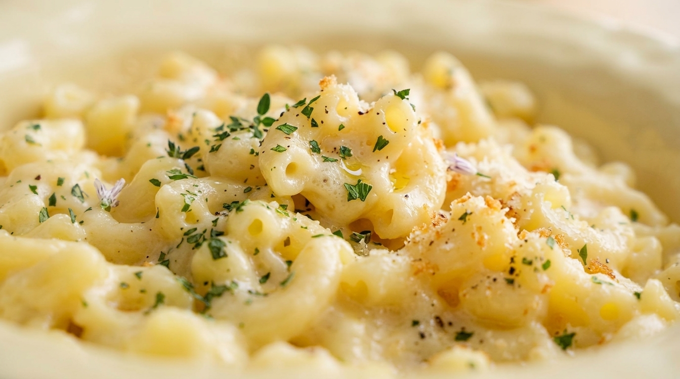 Pasta Mac and Cheese Cremosa in Padella