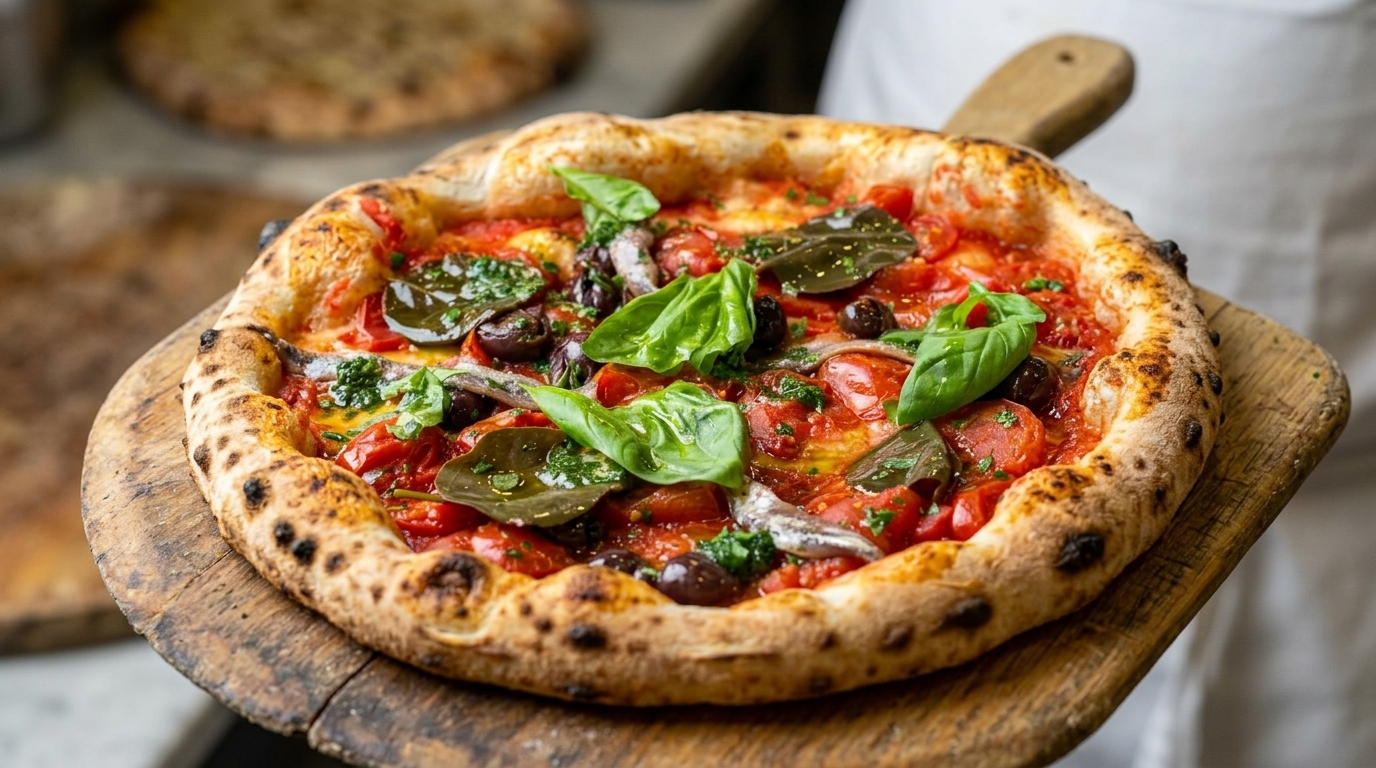 L'Autentica Pizza Marinara Napoletana con Acciughe