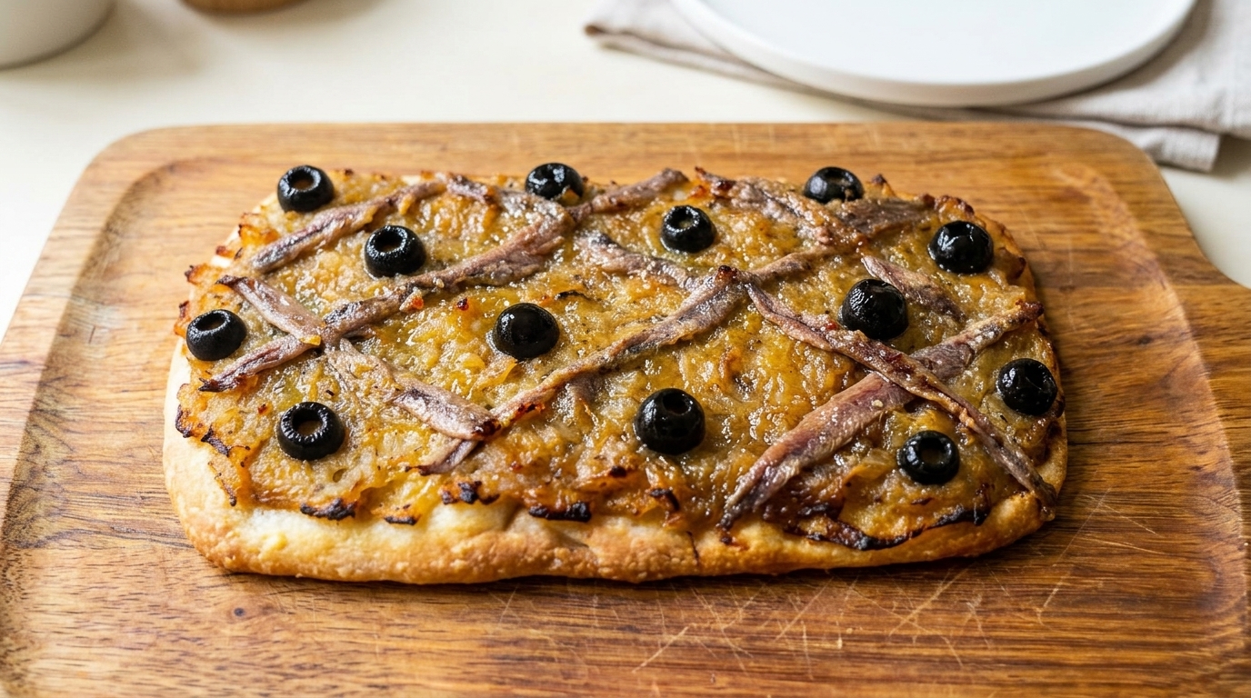 Pissaladière Autentica (Focaccia Francese con Cipolle e Acciughe)