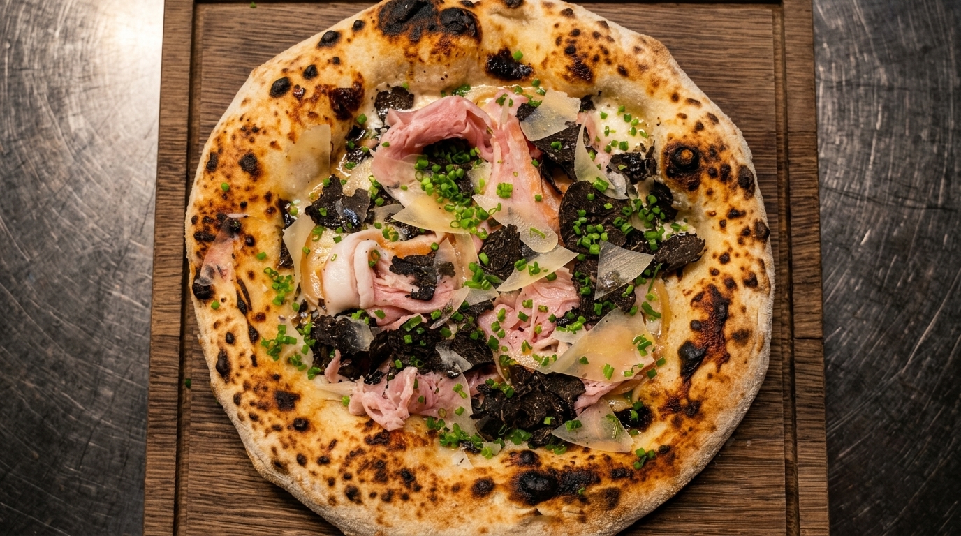 Pizza Gourmet alla Besciamella al Tartufo Nero