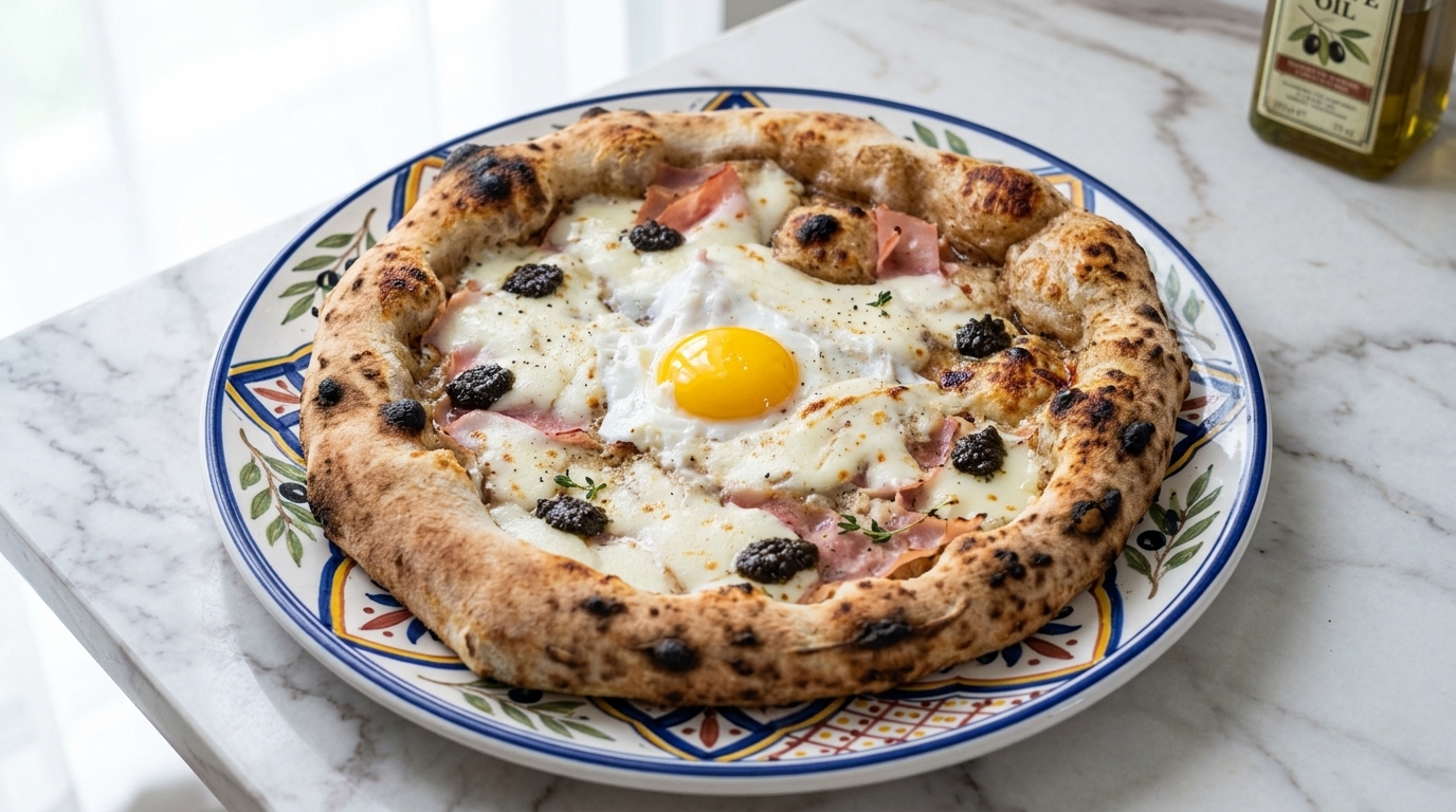 Pizza Napoletana Lava al Tartufo Nero