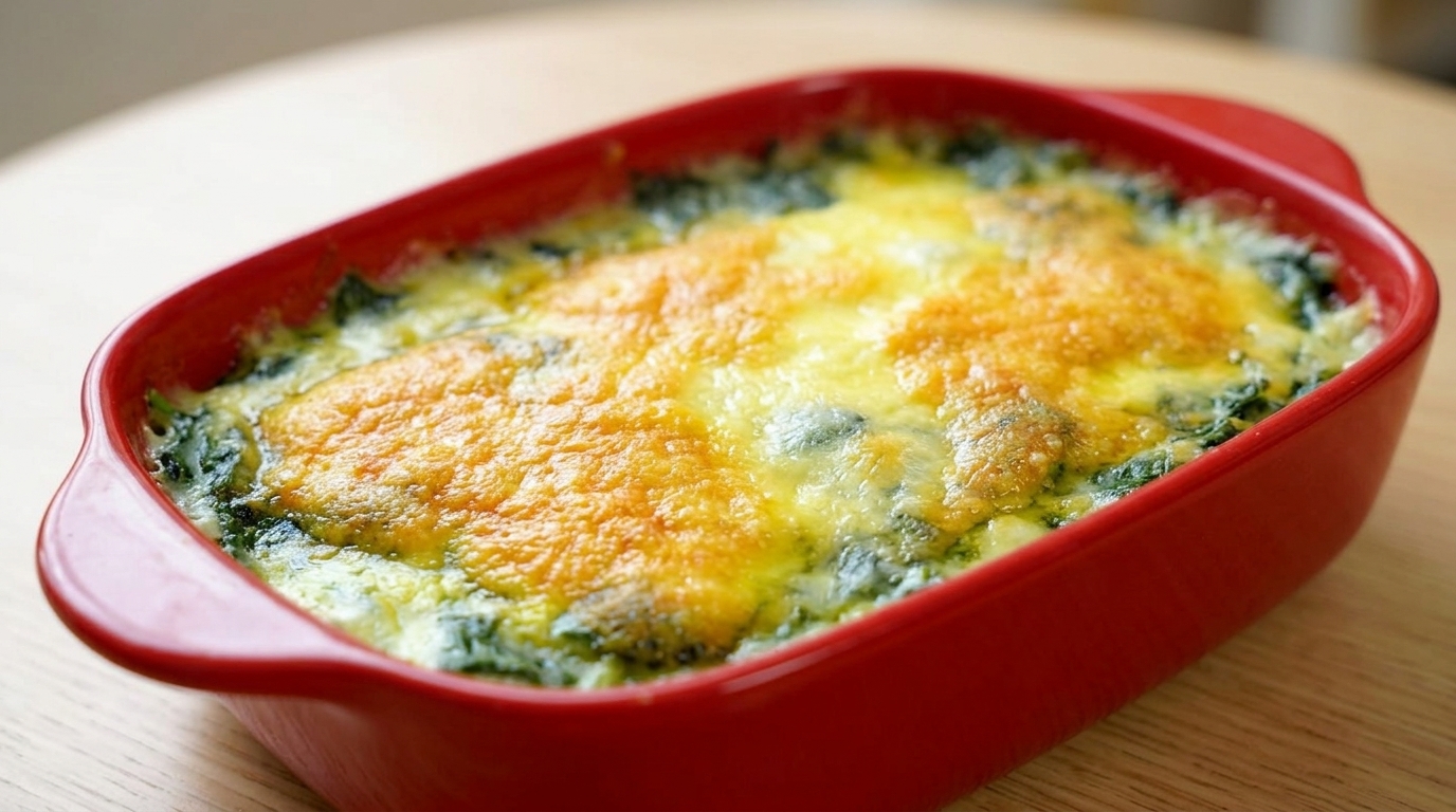 Spinaci Cremosi al Forno con Mozzarella Filante
