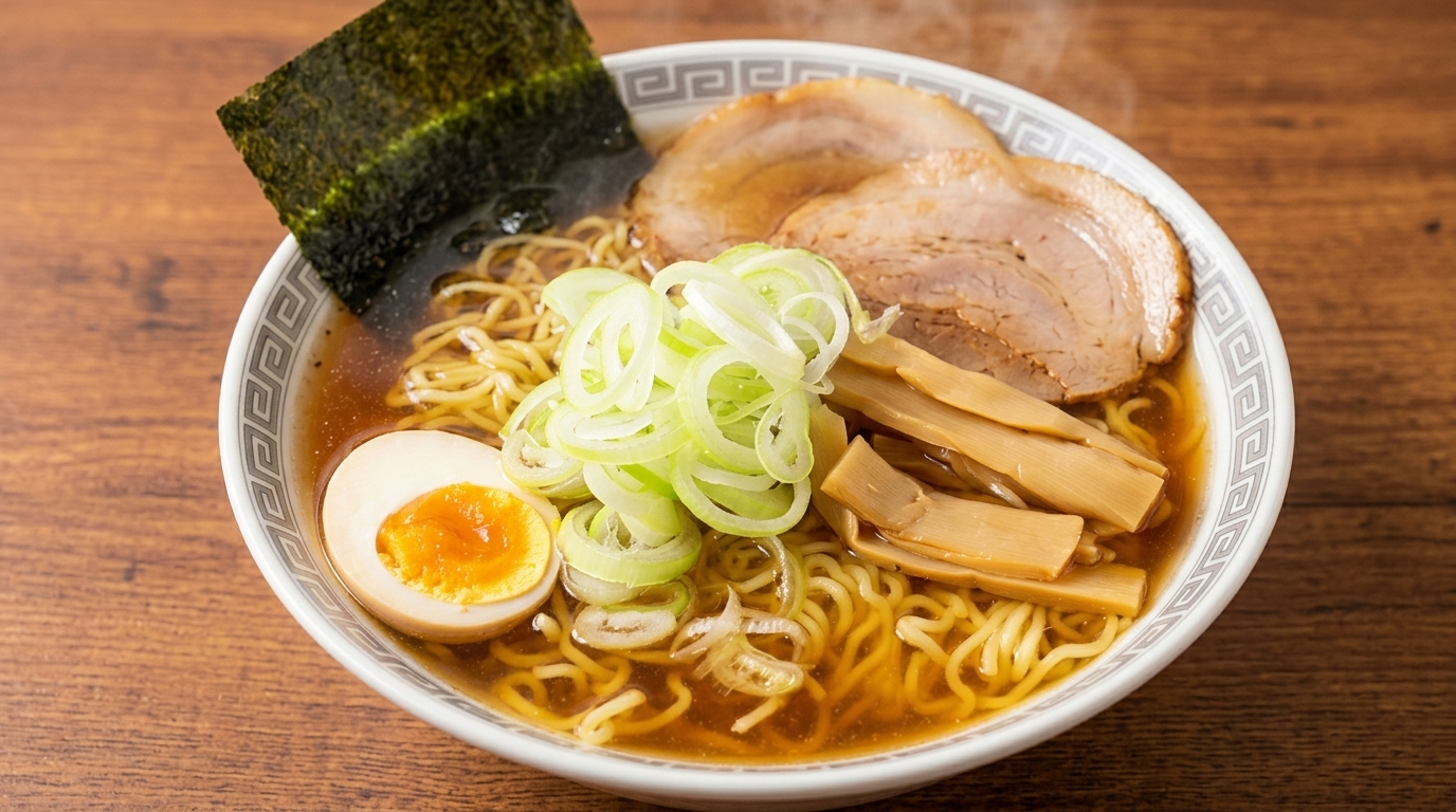 Ramen Shoyu Classico con Chashu Fatto in Casa