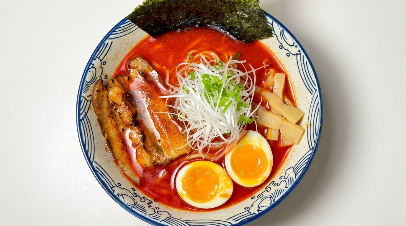 Hell Ramen Giapponese: La Ricetta del Tonkotsu Ramen Piccante