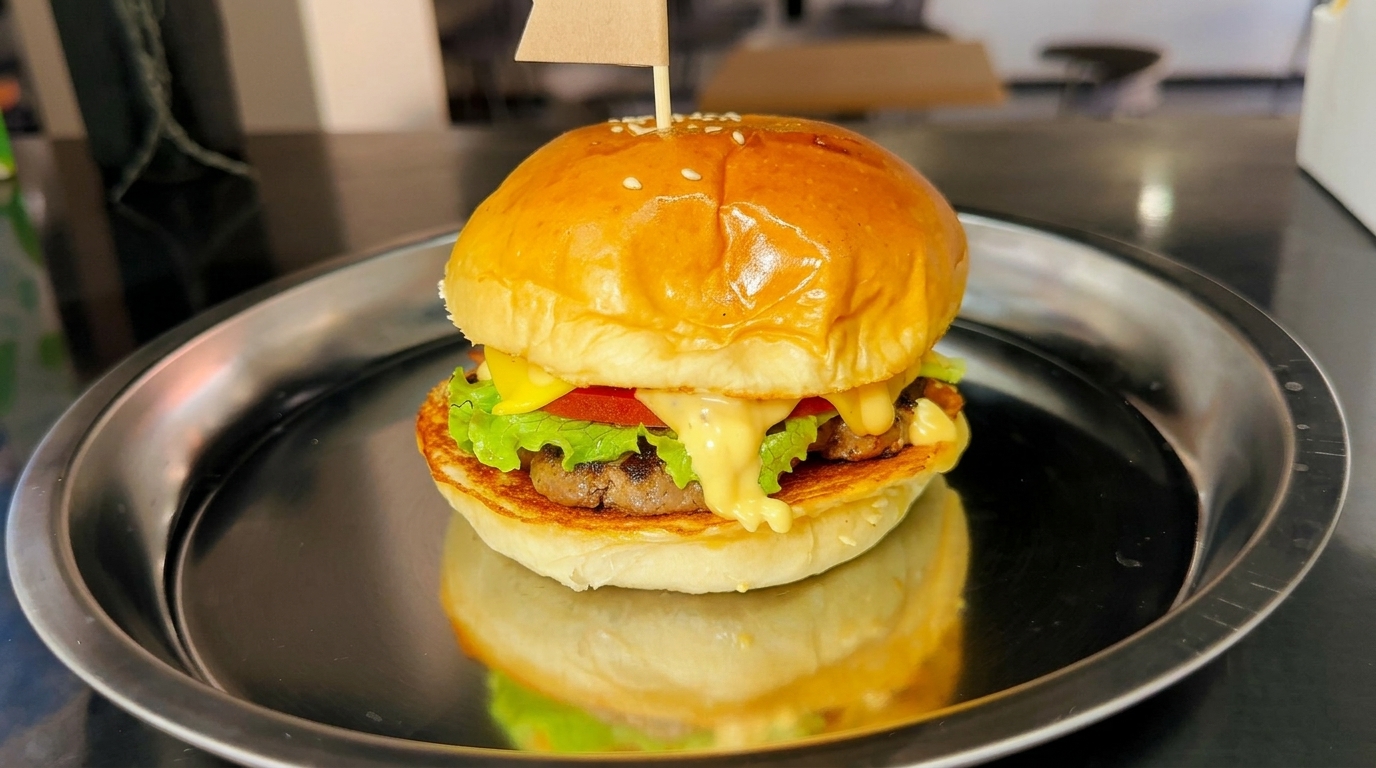 Hamburger Americano Succoso Fatto in Casa