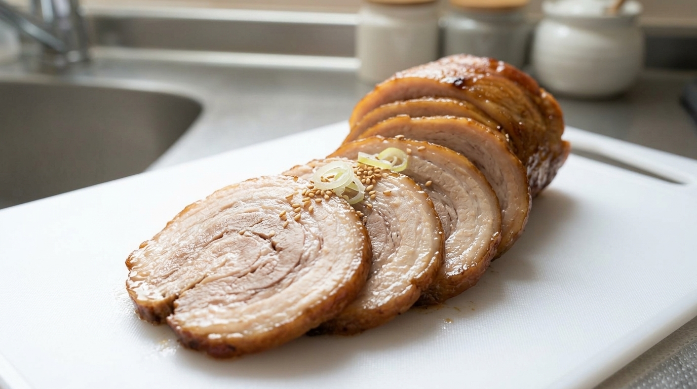 Chashu Giapponese Autentico (Pancetta di Maiale Brasata)