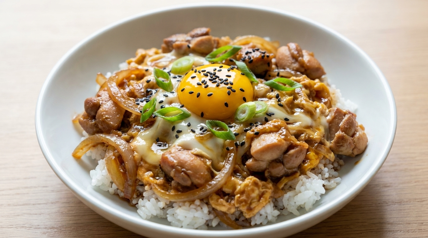 Oyakodon Autentico (Donburi Giapponese con Pollo e Uova)