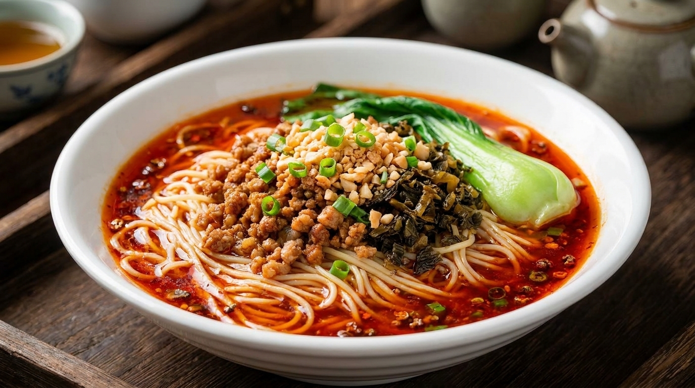 Autentici Noodles Dandan del Sichuan (Dan Dan Mian)