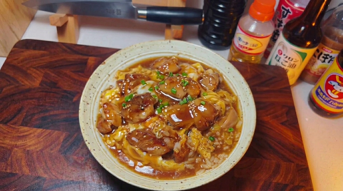 Oyakodon Classico Giapponese (Ciotola di Riso con Pollo e Uova)