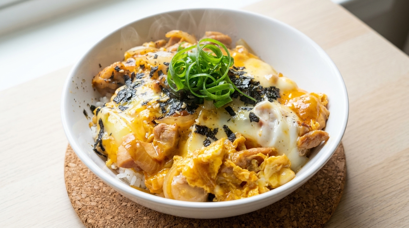 Oyakodon Classico Giapponese (Ciotola di Riso con Pollo e Uova)