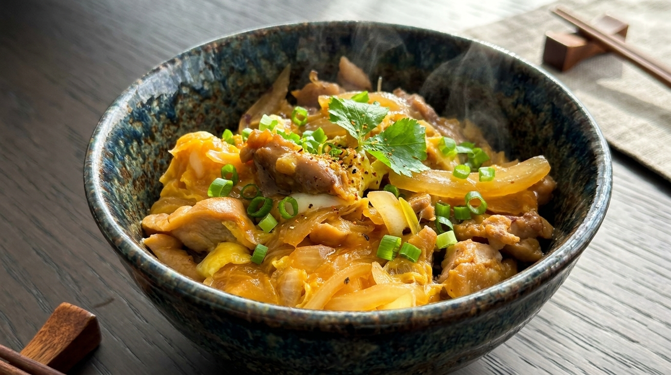 Oyakodon Veloce e Autentico (Ciotola Giapponese di Pollo e Uova)