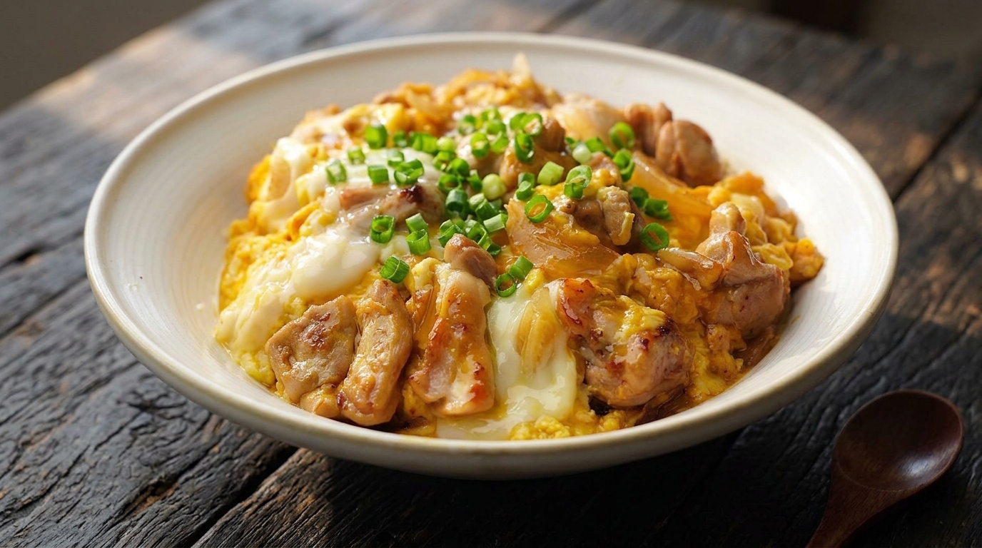 Oyakodon Autentico (Ciotola Giapponese con Pollo e Uova)