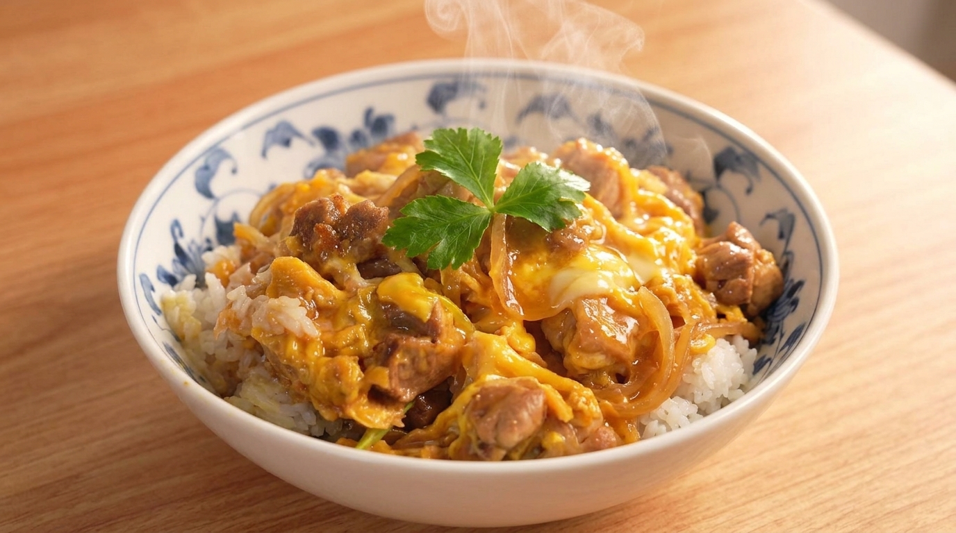 Oyakodon Classico (Ciotola Giapponese di Riso con Pollo e Uova)