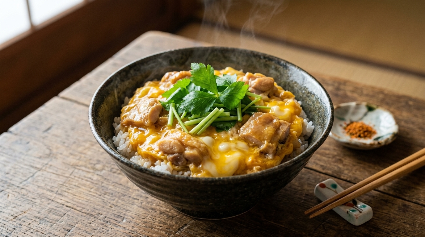 Oyakodon Autentico (Ciotola Giapponese con Pollo e Uova)
