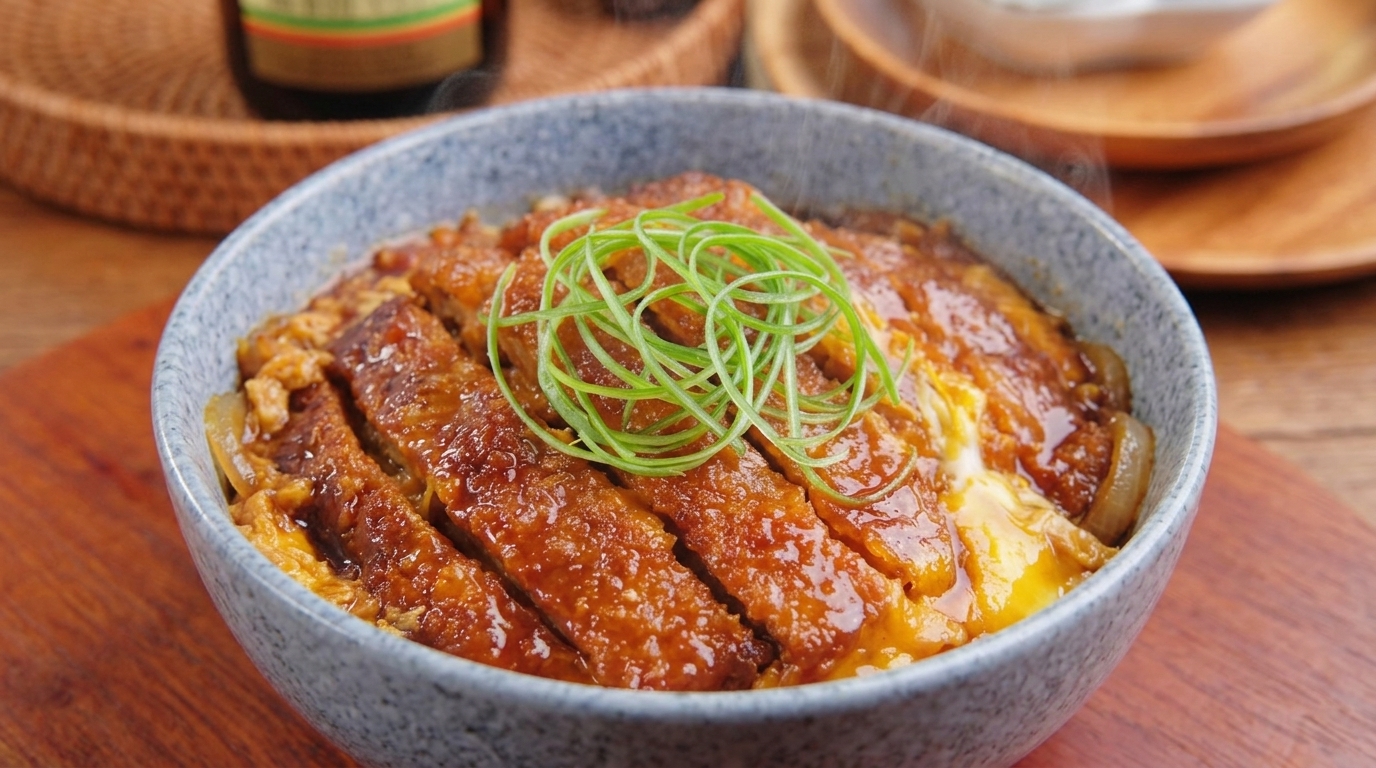 Katsudon Tradizionale: La Ciotola di Riso e Maiale Giapponese