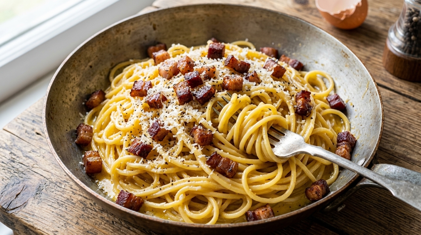 Spaghetti alla Carbonara: La Ricetta Originale Romana