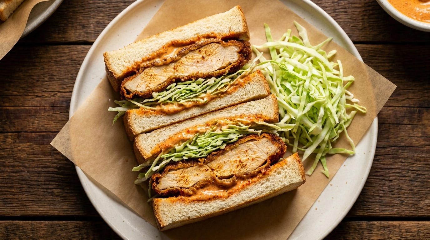 Sandwich al Pollo Fritto alle Spezie Nordafricane
