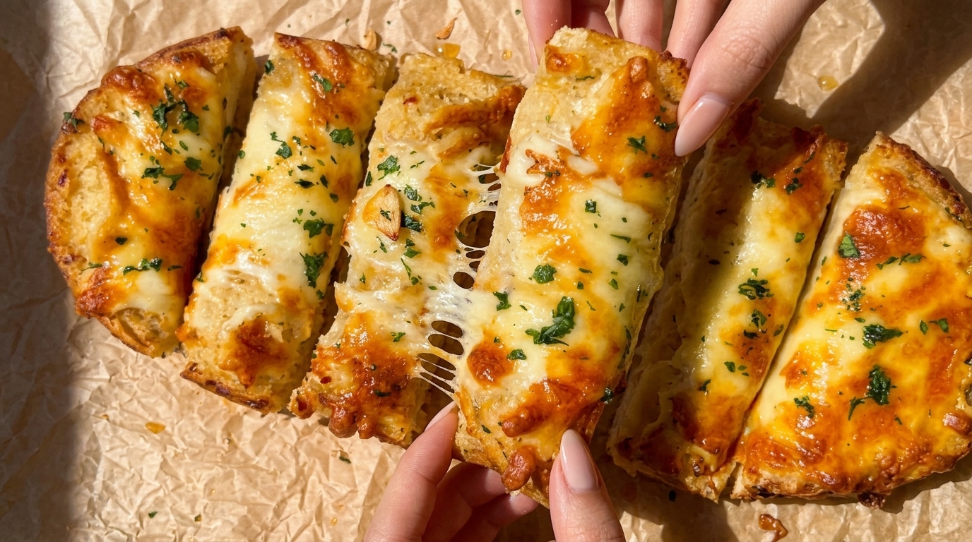 Pane al Formaggio con Aglio Arrosto e Miele