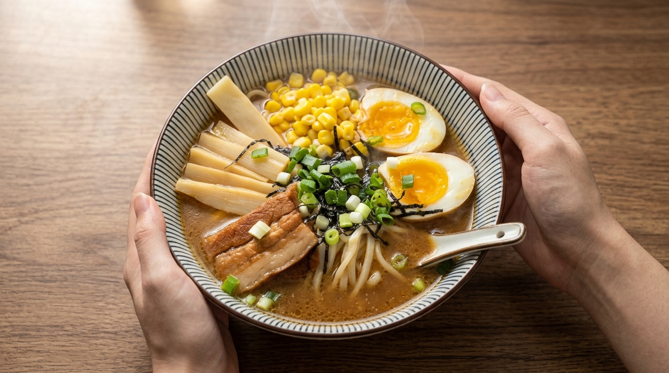 Miso Ramen Autentico con Chashu e Uovo Barzotto