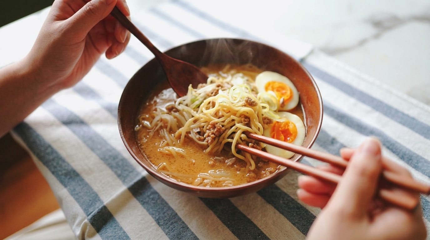 Miso Ramen in Stile Sapporo dell'Hokkaido