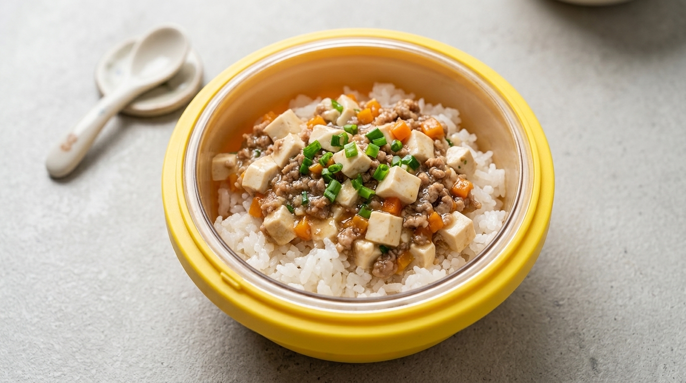 Spezzatino di Manzo e Tofu per Bambini