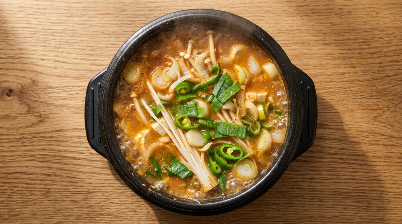Doenjang Jjigae: Autentica zuppa coreana di pasta di soia