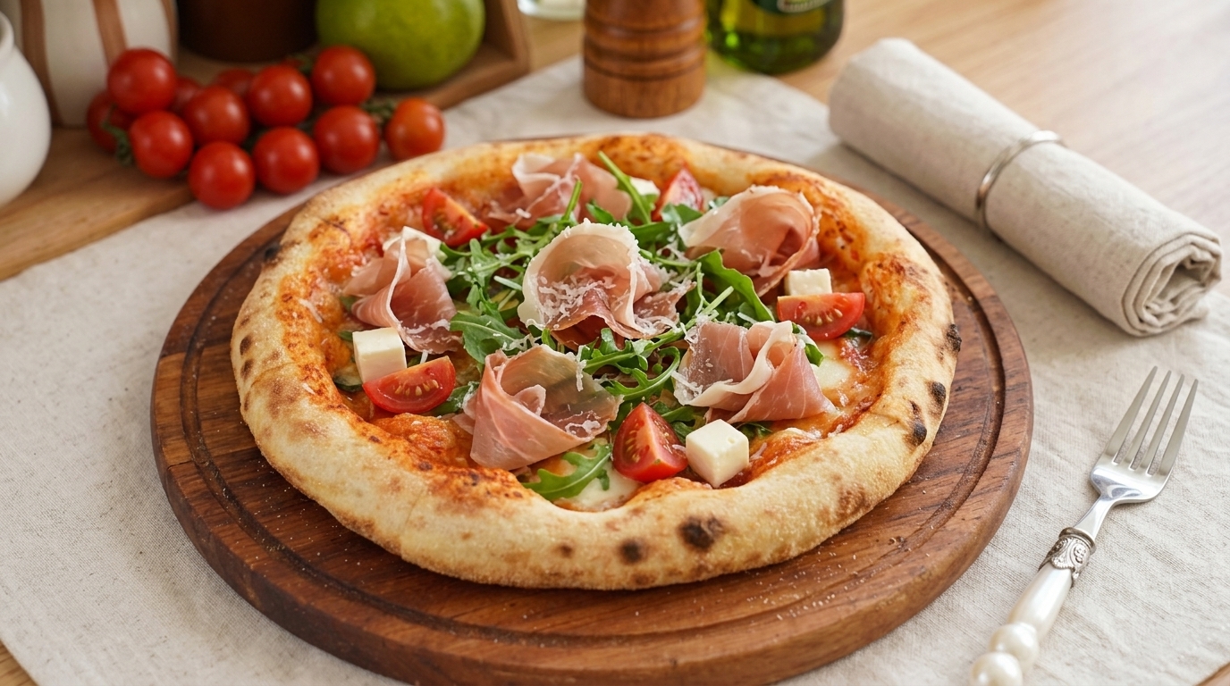 Pizza Gourmet con Prosciutto di Parma e Rucola