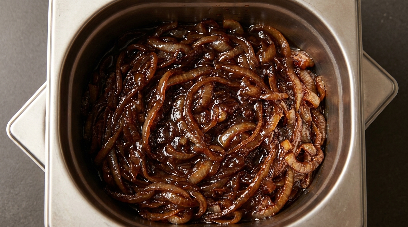 Cipolle Caramellate Classiche per Hamburger