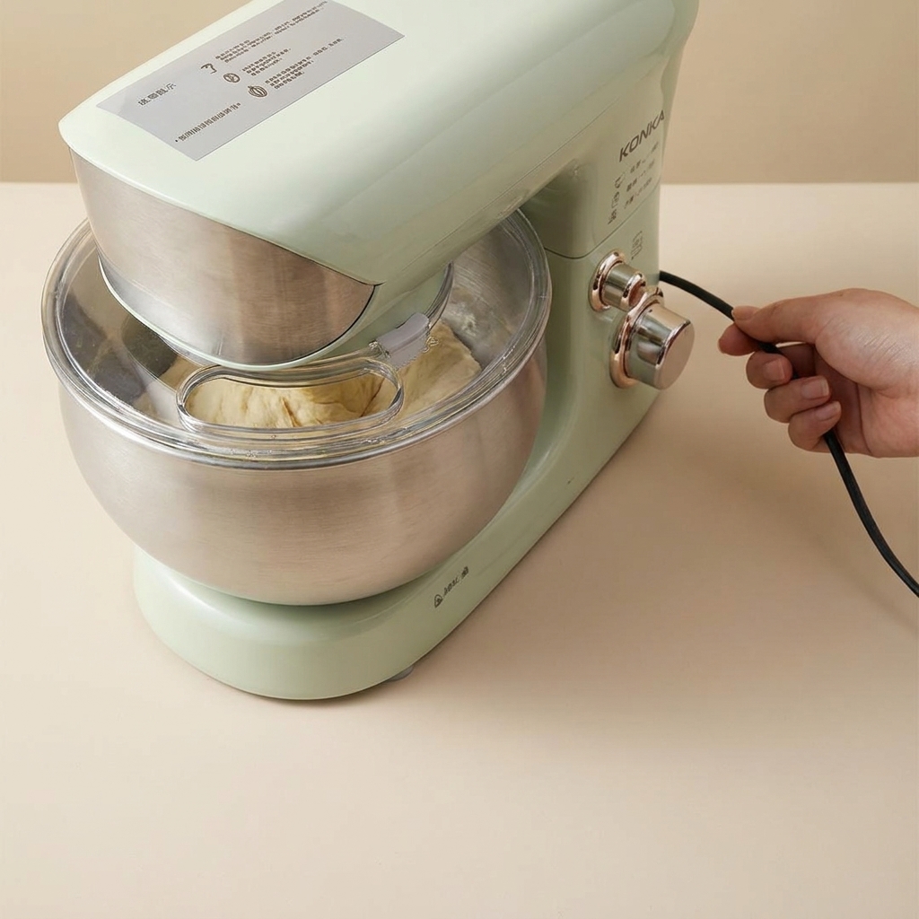 Un pezzo di impasto stirato che rivela una sottile membrana traslucida tra le dita.