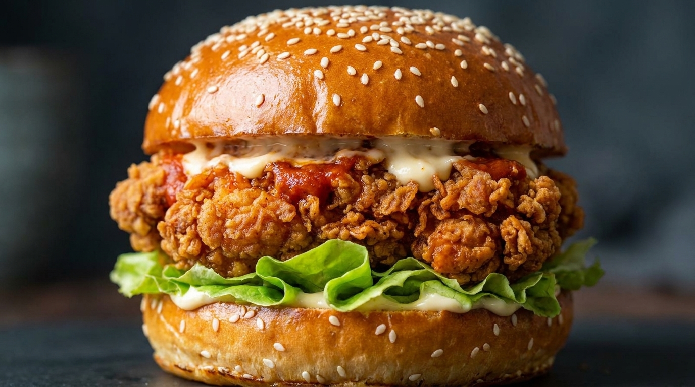 Hamburger Fatti in Casa: Pollo Fritto Croccante e Manzo