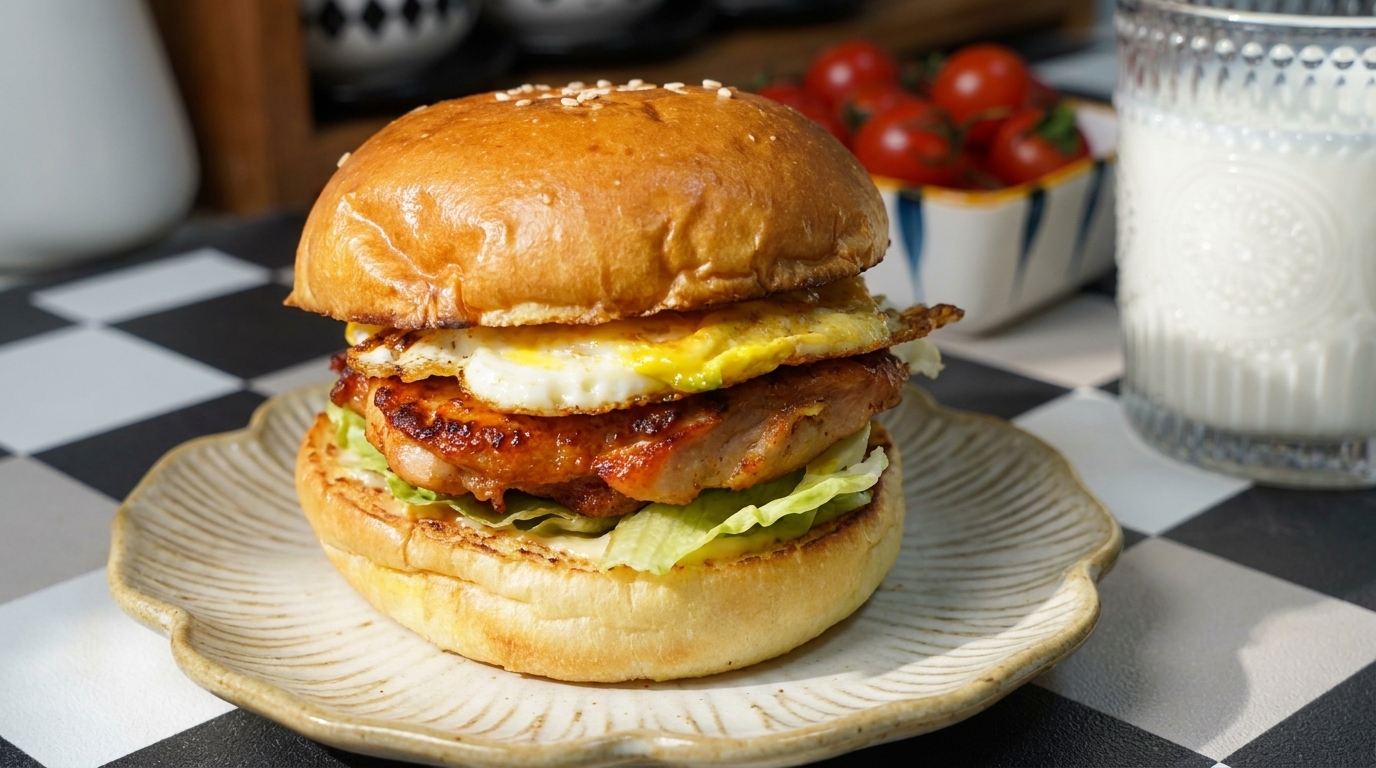 Hamburger di Pollo in Stile Orleans Fatto in Casa