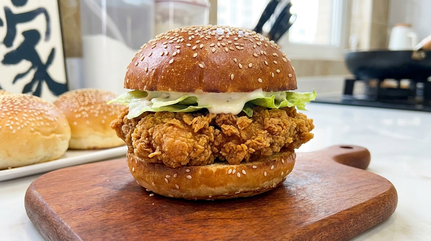 Hamburger di pollo McSpicy fatto in casa