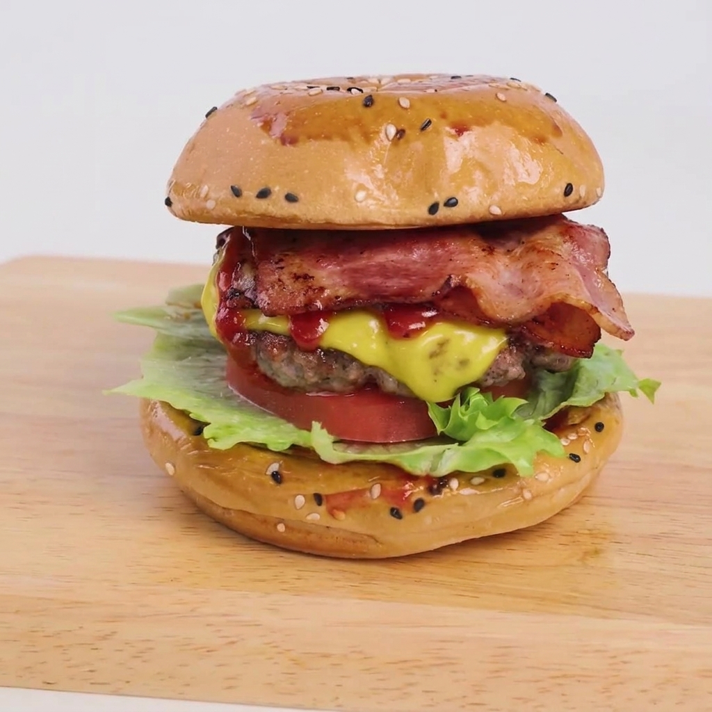 Una piccola ciotola di vetro contenente un mix di ketchup, zucchero di canna e spezie, mescolata con un cucchiaio.