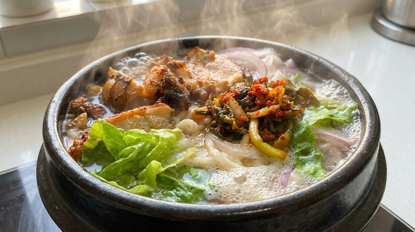 Semplice Zuppa di Noodles con Pollo in Friggitrice ad Aria