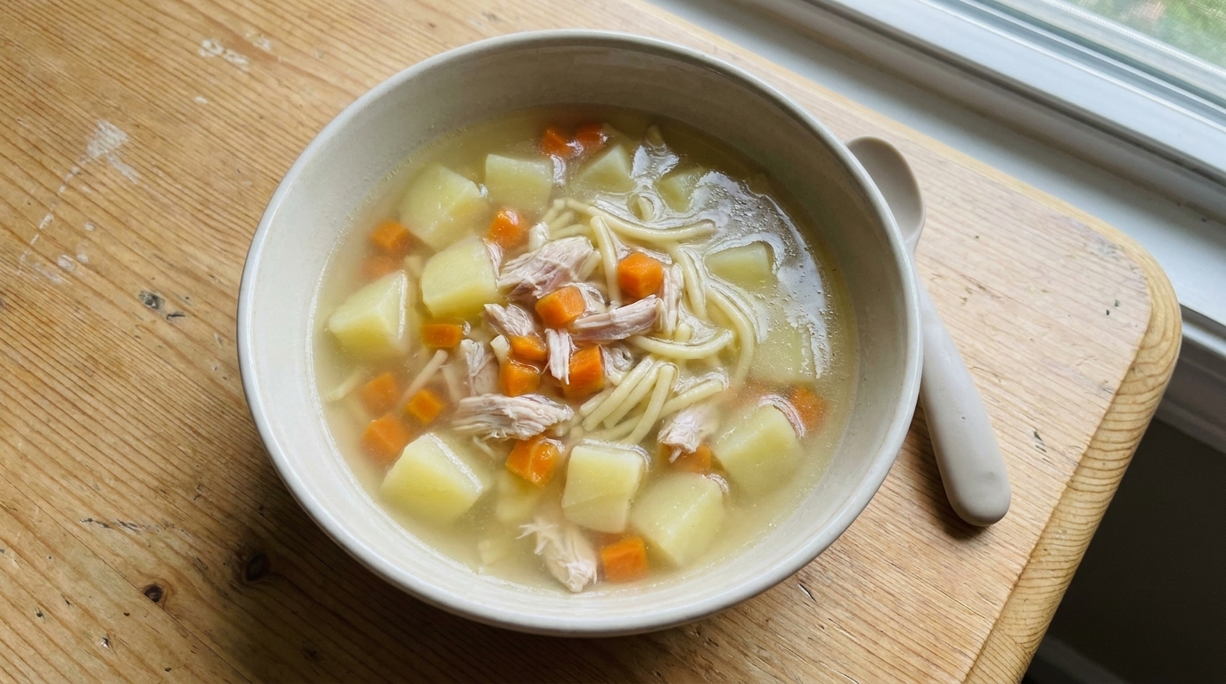 Minestrina di Pollo e Verdure Nutriente per lo Svezzamento