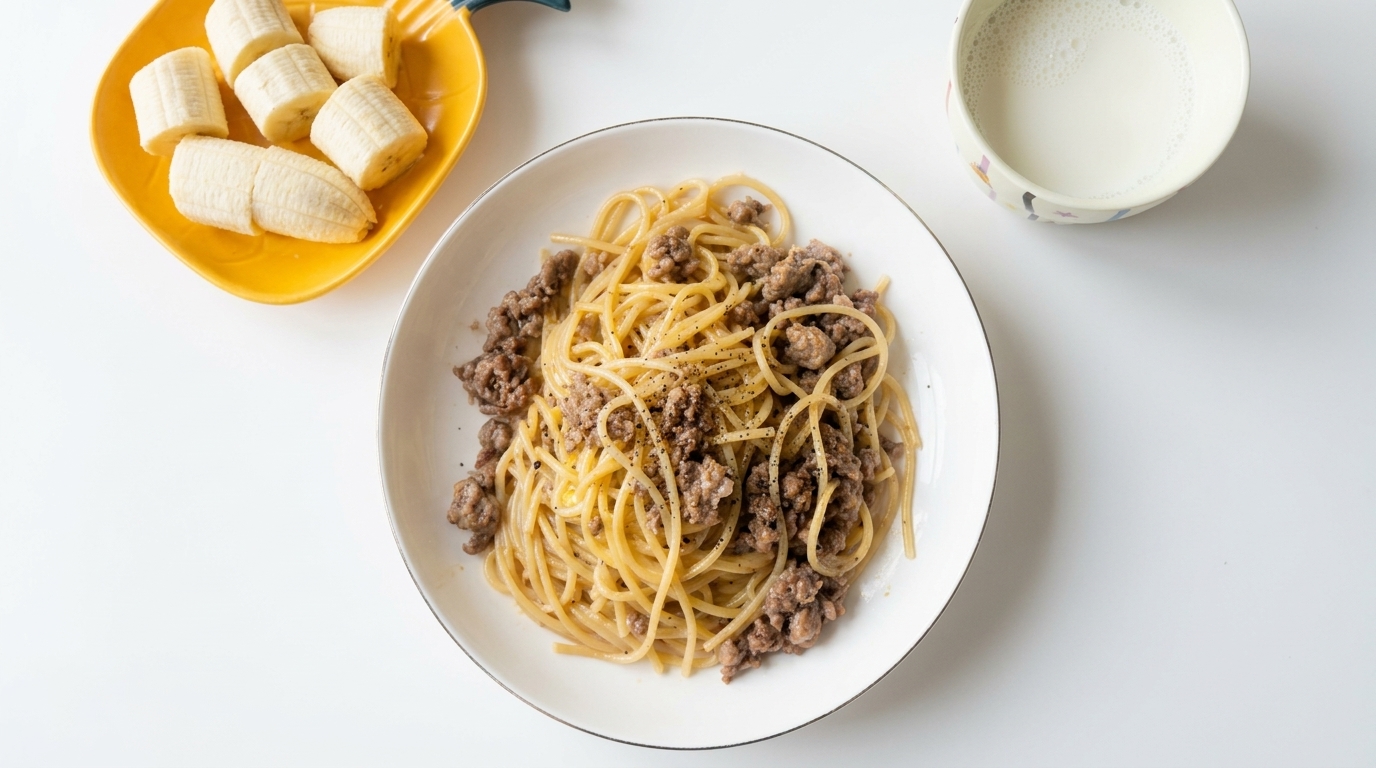 Pasta Cremosa alla Carne Macinata e Pepe Nero