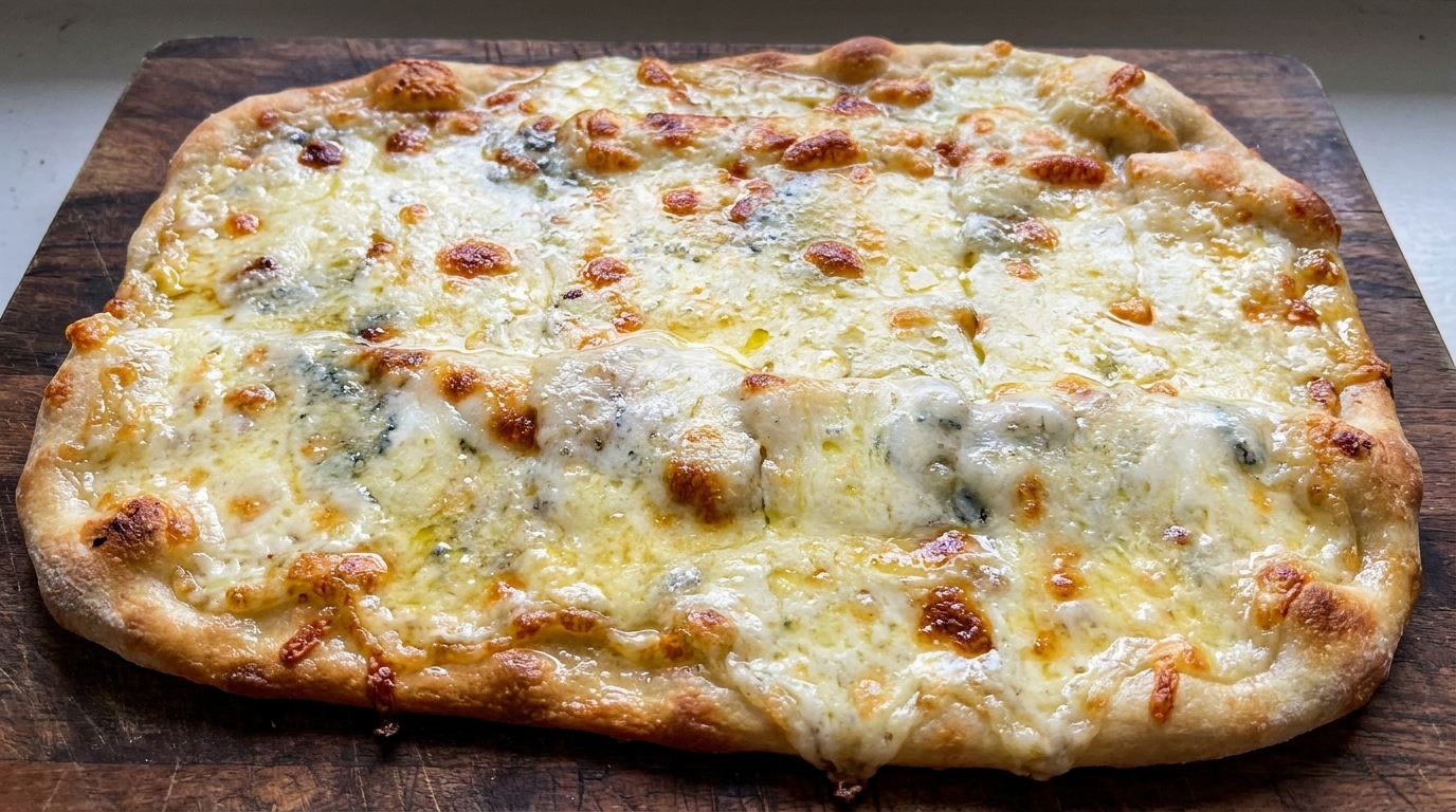 Pizza ai Quattro Formaggi fatta in casa