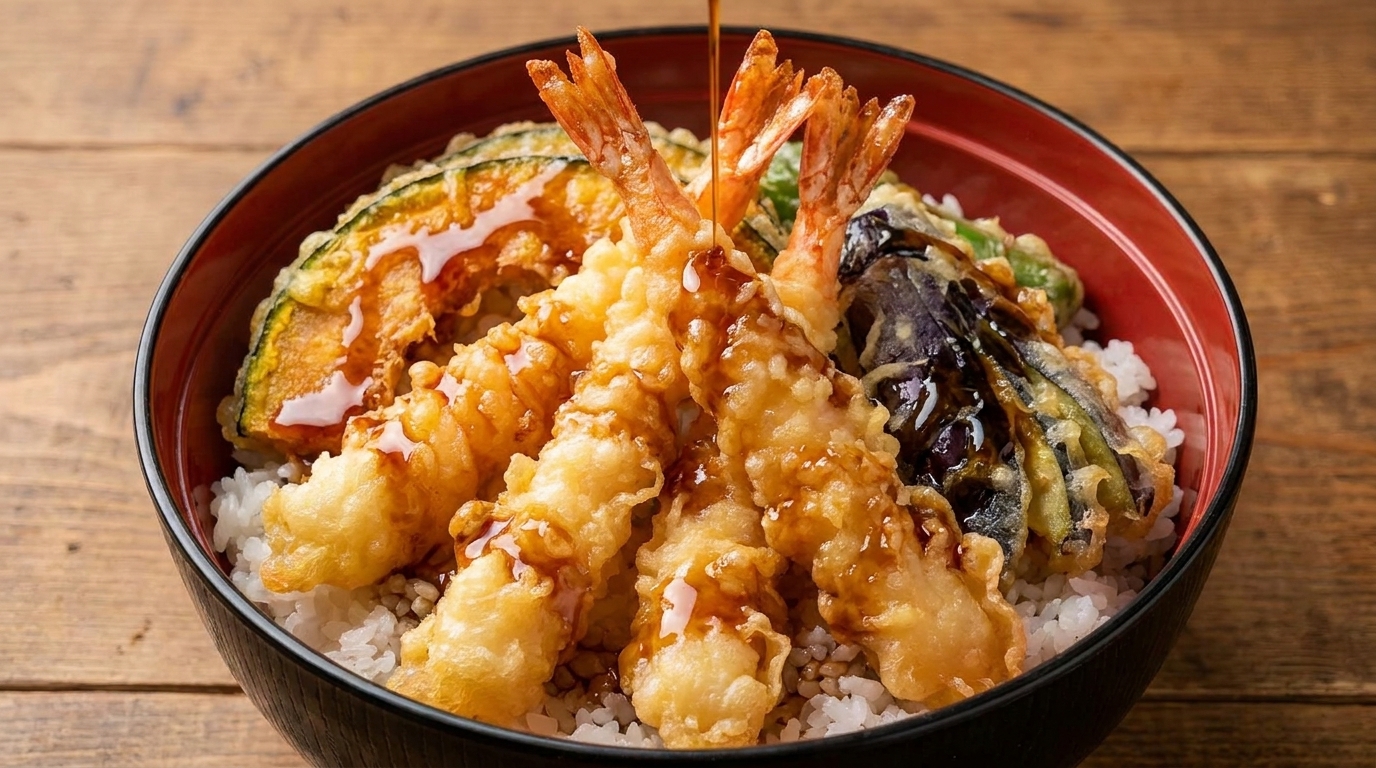 Tempura Don Giapponese (Tempura Rice Bowl)