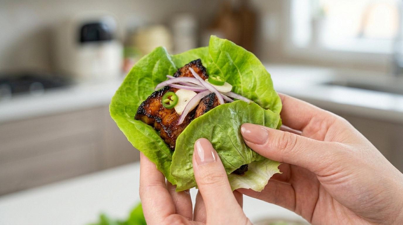Pancetta di Maiale Coreana Croccante in Friggitrice ad Aria (Ssam)