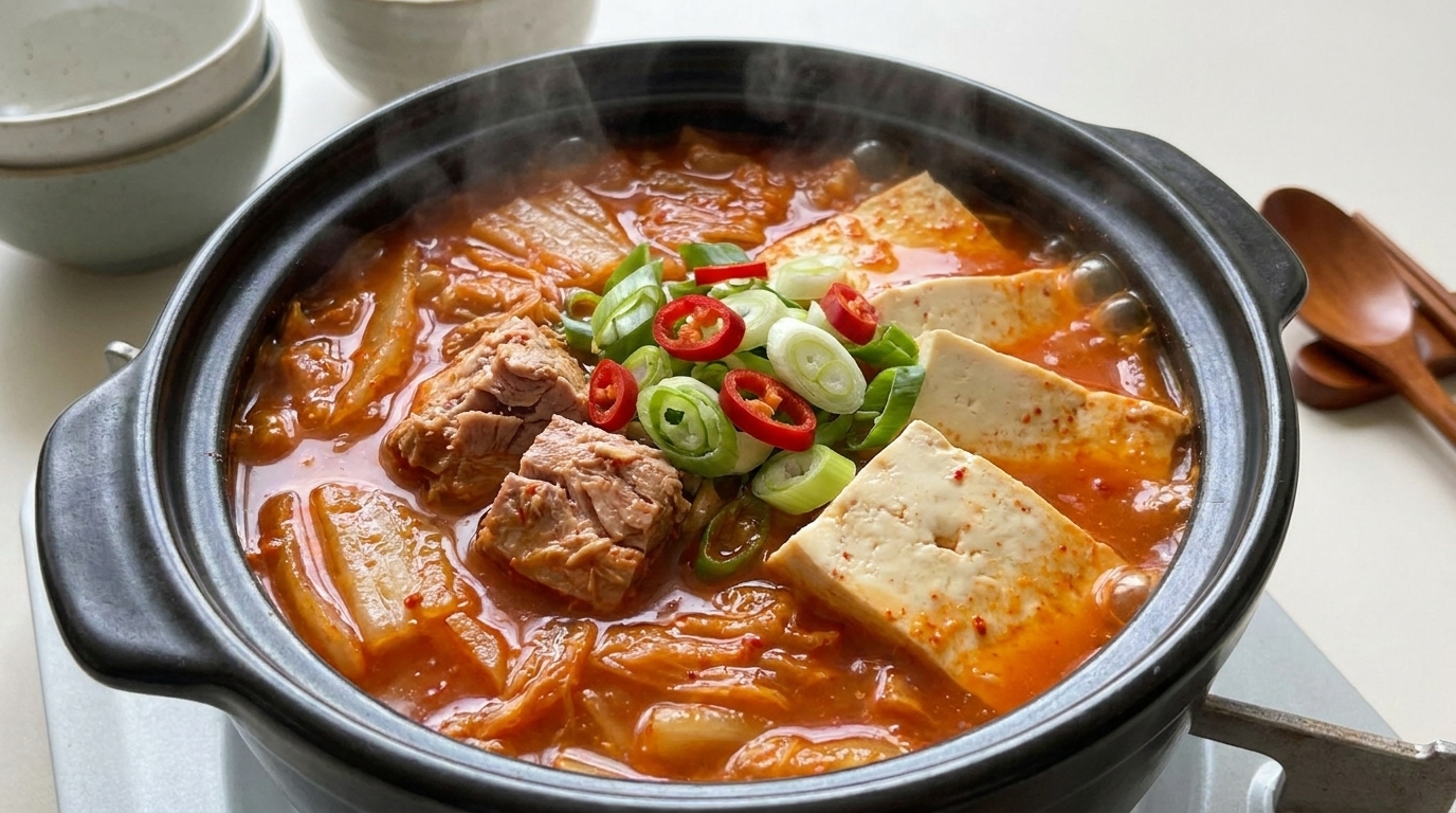 Stufato Coreano di Tonno e Kimchi (Chamchi Kimchi Jjigae)