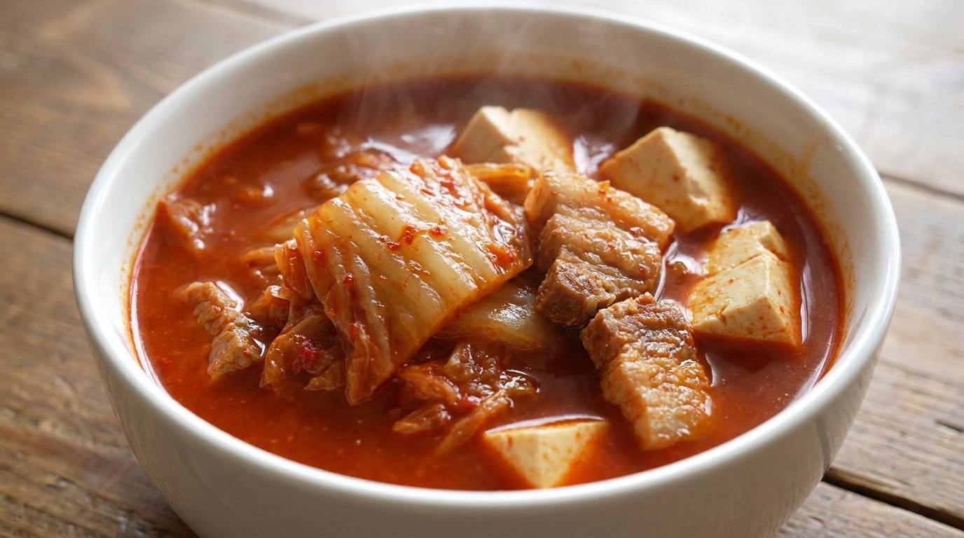 Autentica Zuppa di Kimchi e Maiale (Kimchi-jjigae)