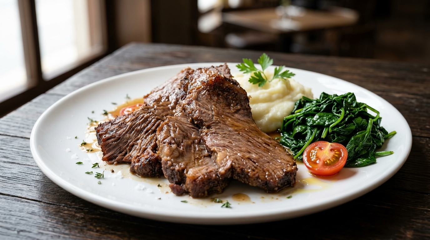 Brisket di Manzo a Bassa Temperatura con Crosta di Cajun e Paprika