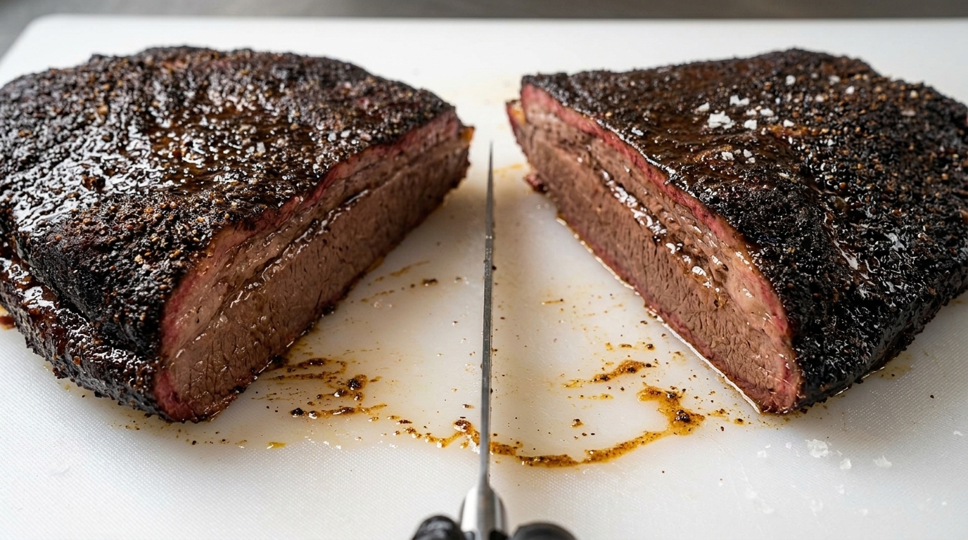 Brisket di Wagyu Affumicato al Barbecue Americano (Stone Axe MB 6-7)